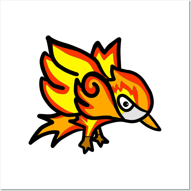 The fire flame bird Wall Art by FzyXtion